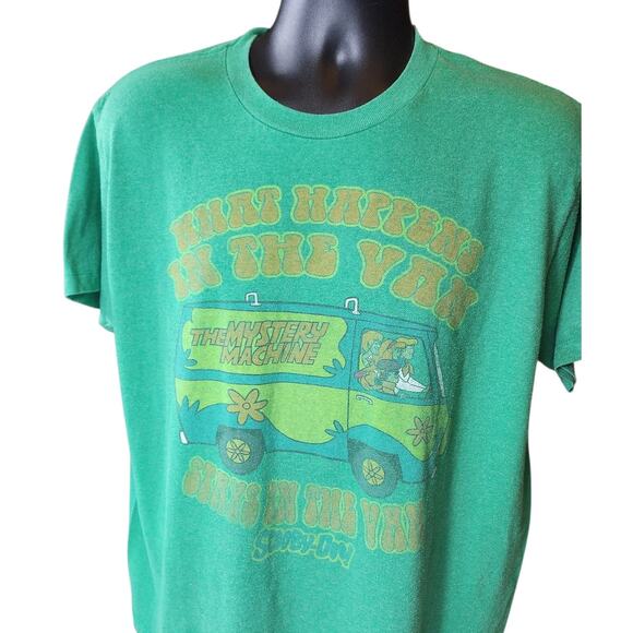 Scooby Doo Mystery Machine T Shirt Large Womens XL Graphic What Happens Van Y2K - Picture 10 of 16